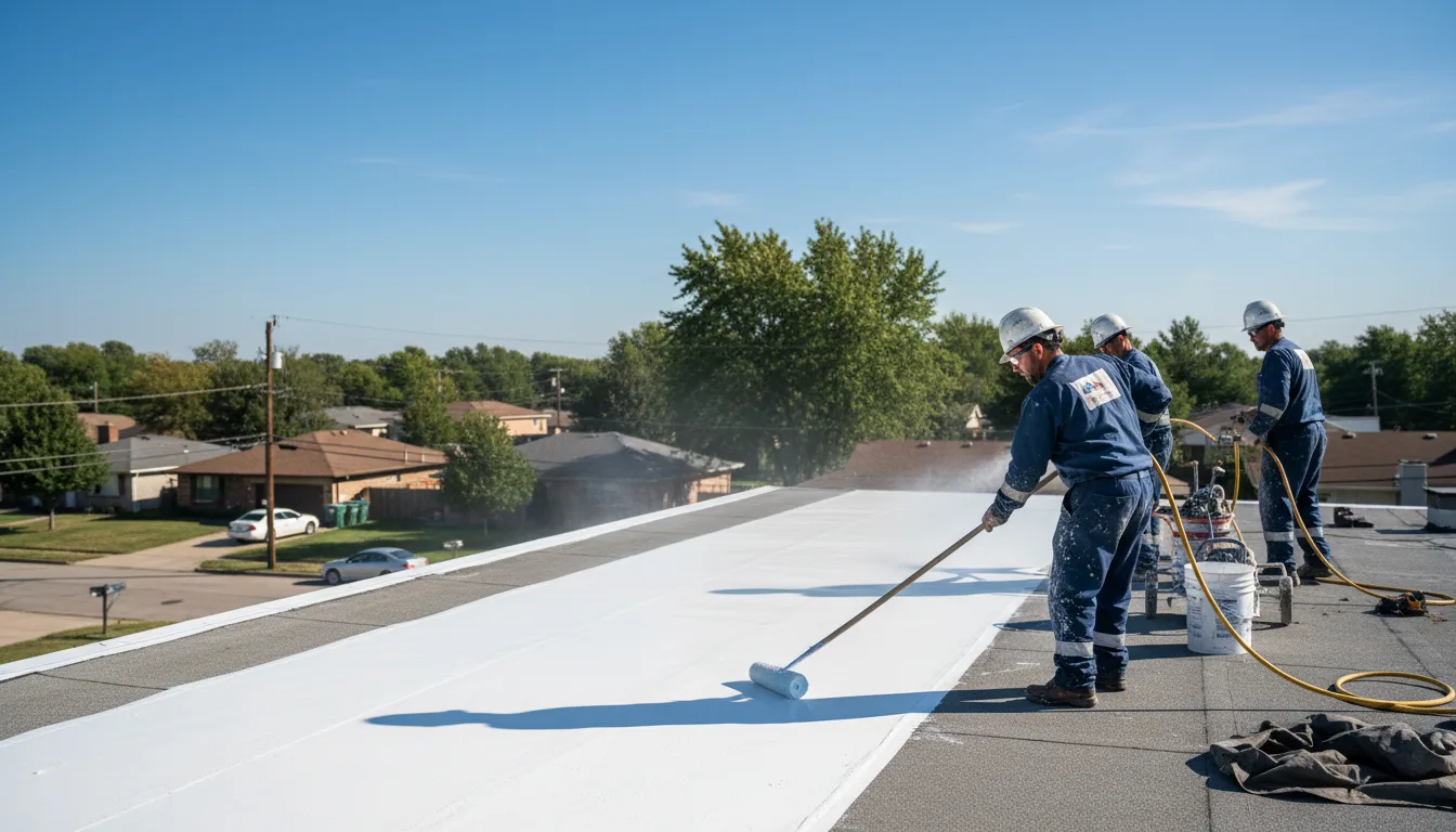 Commercial roof coating in Brogue, PA near me